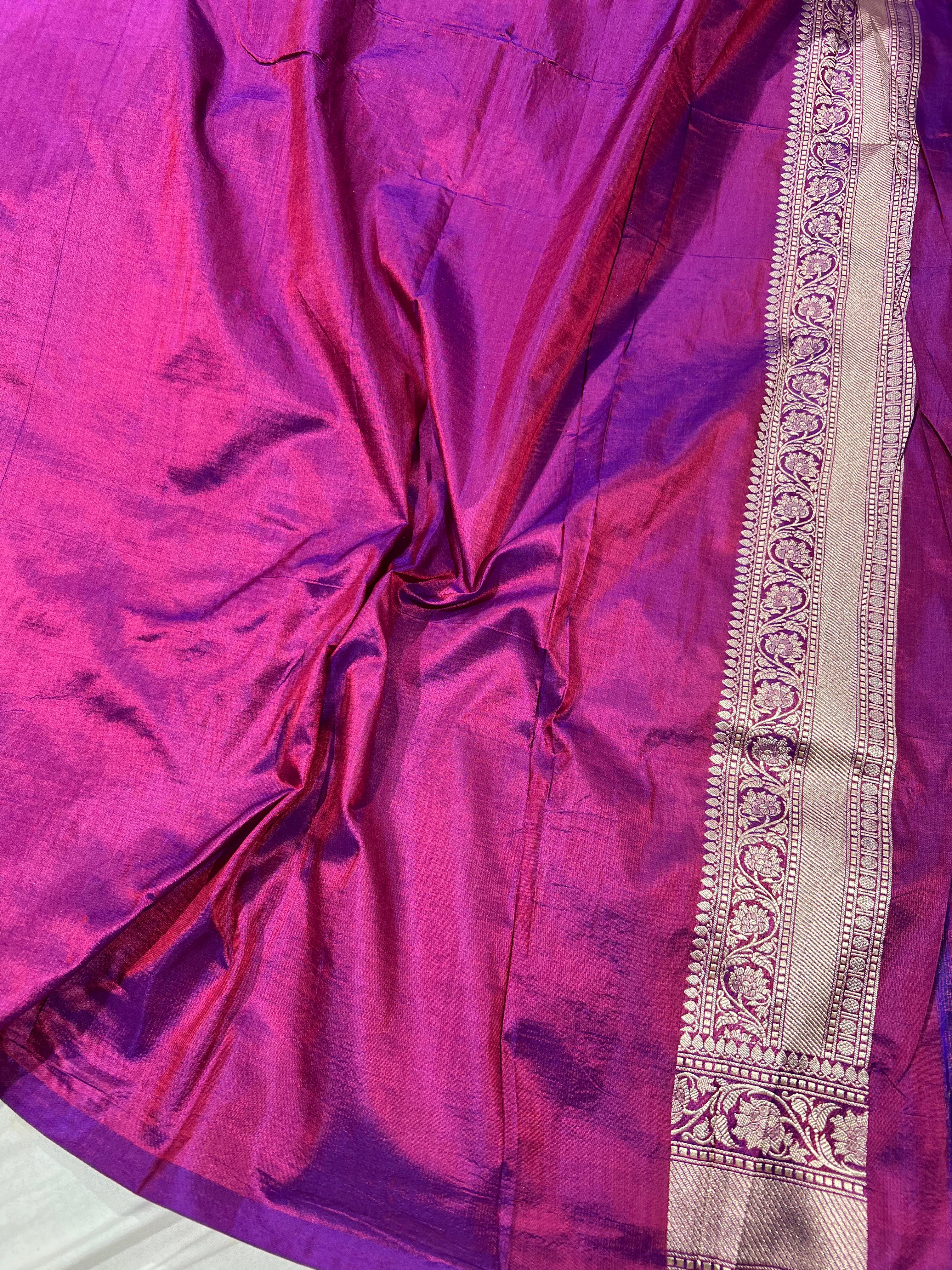 Pure silk Banarasi Meena Kari pattu sari