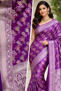 Pure silk Banarasi Meena Kari pattu sari