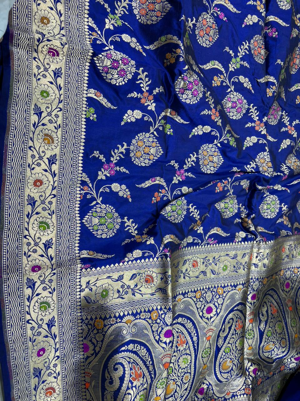 Pure Banarasi katan silk safari
