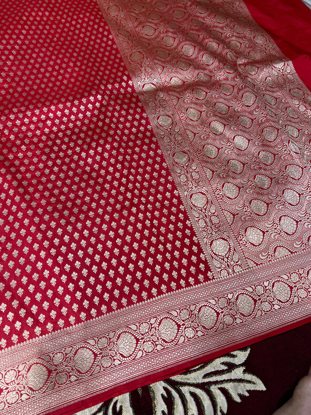 Pure Banarasi katan pattu saari