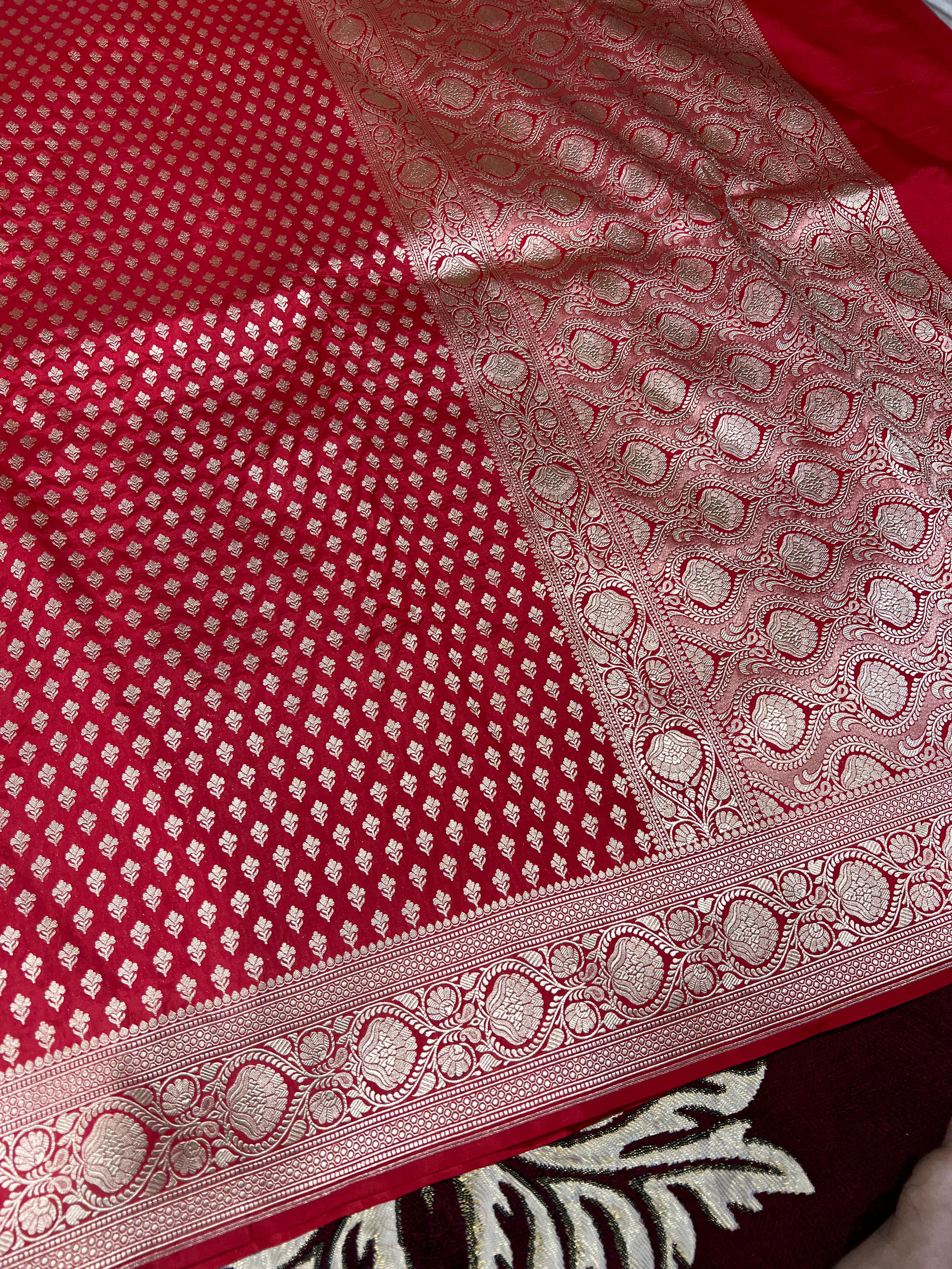 Pure Banarasi katan pattu saari