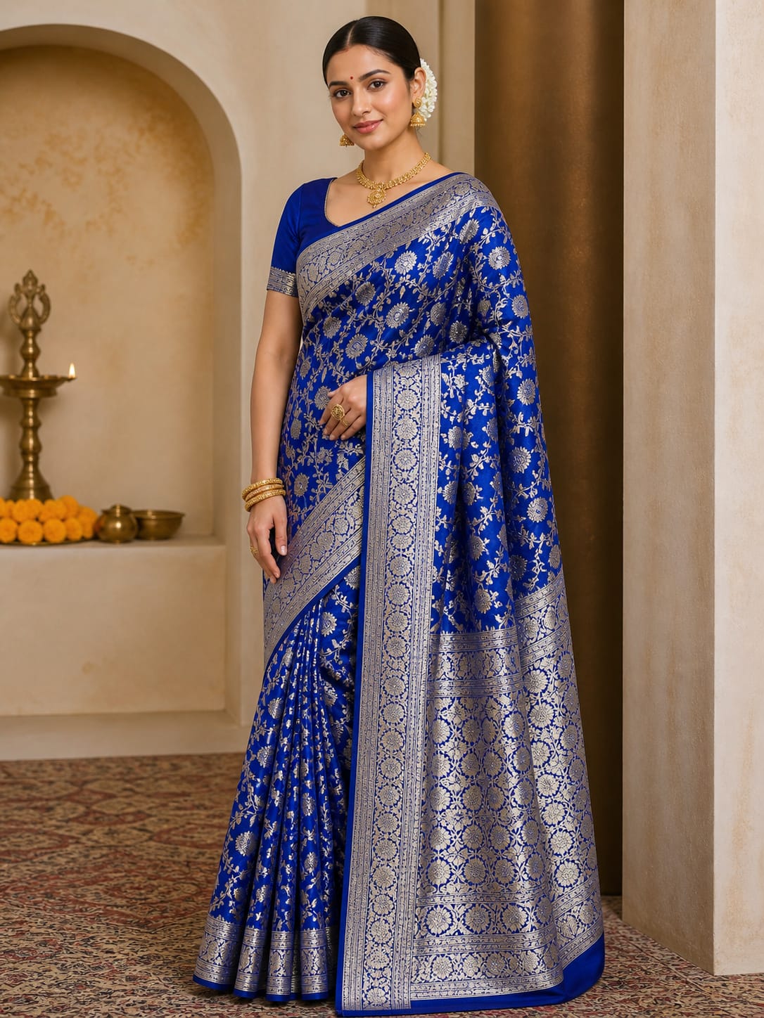 Pure Banarasi silk saari