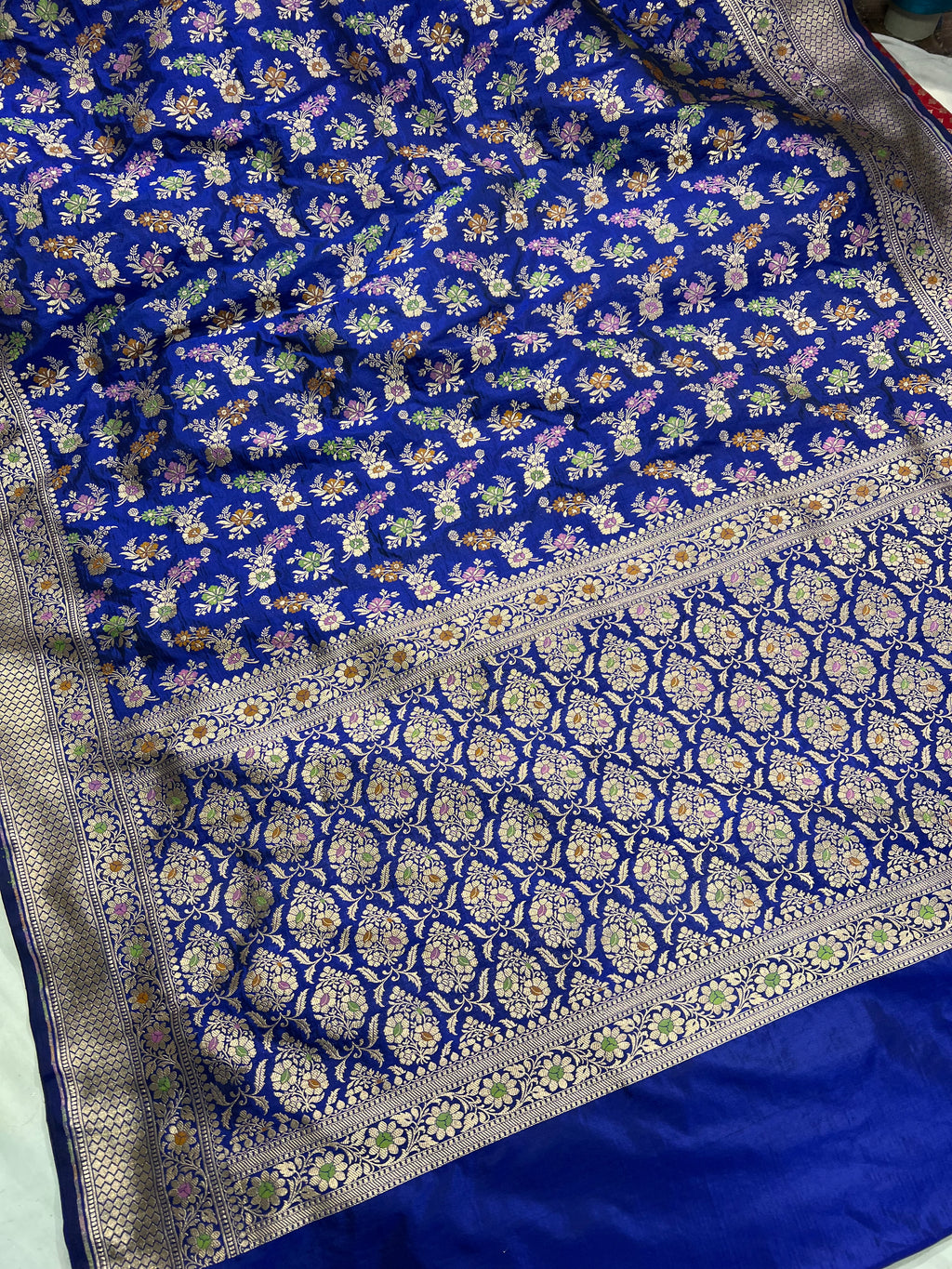 Pure Banarasi silk Meena Kari