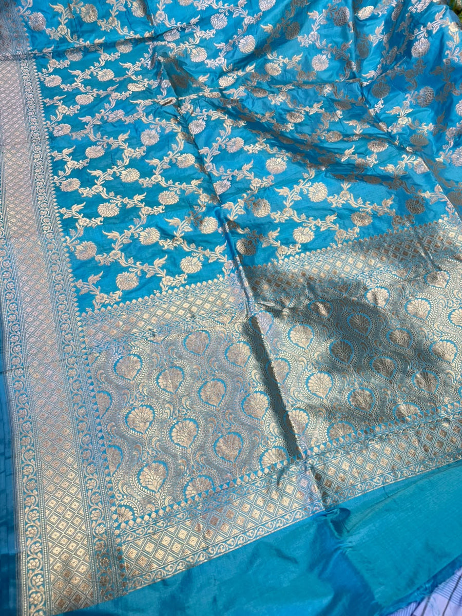 Banarasi katan silk saari