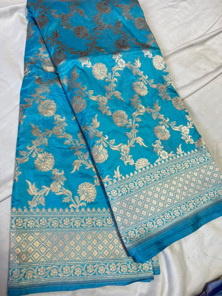 Banarasi katan silk saari