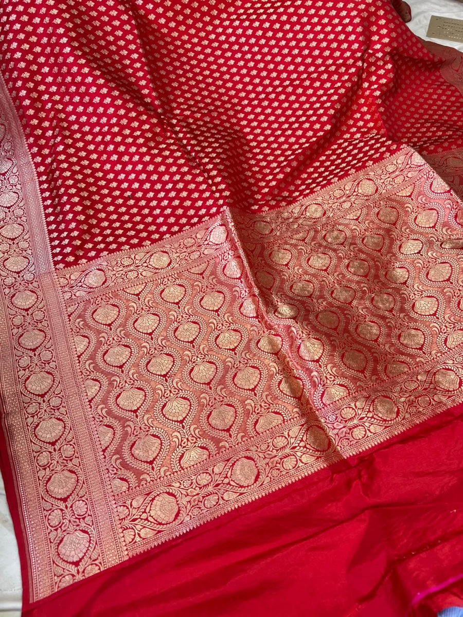Banarasi katan silk saari