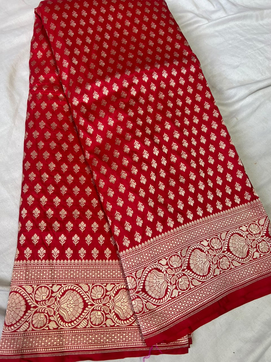Banarasi katan silk saari