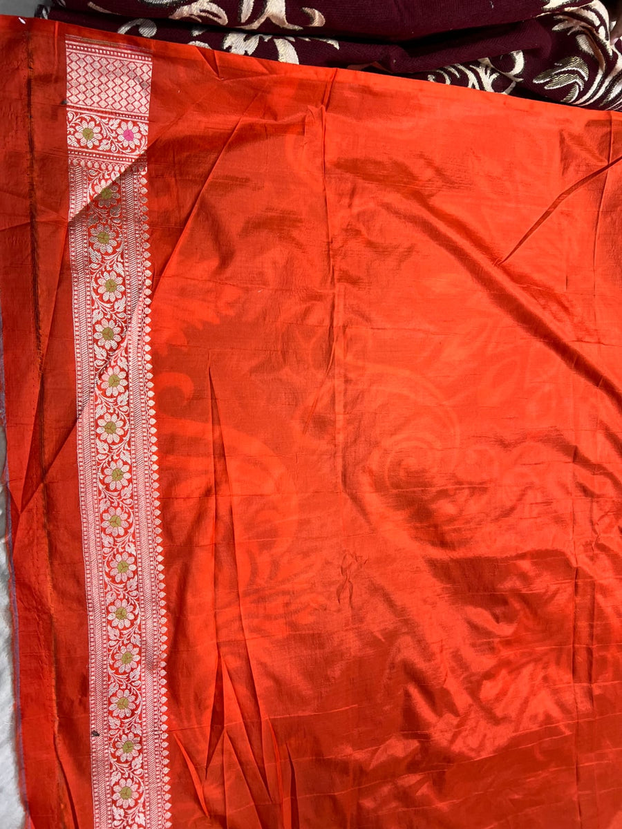 Pure banarsi katan silk meenakari pattu saree