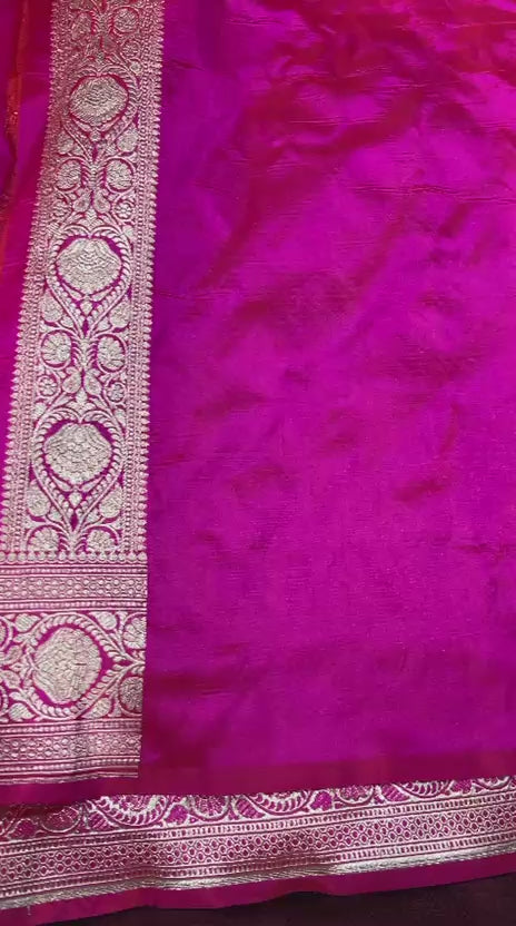 Dhup chawn pure silk Banarasi saari